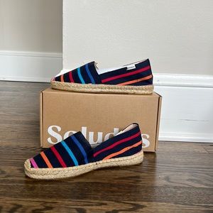 NWT - Soludos Dali Striped Espadrilles - US 7.5